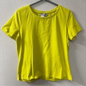 A La Carte Neon Yellow Short Sleeve Crewneck Tee